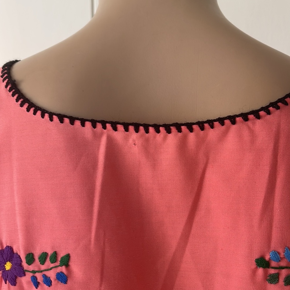 Multi color Hand embroidered Womens DRESS size MEDIUM - Picture 12 of 16